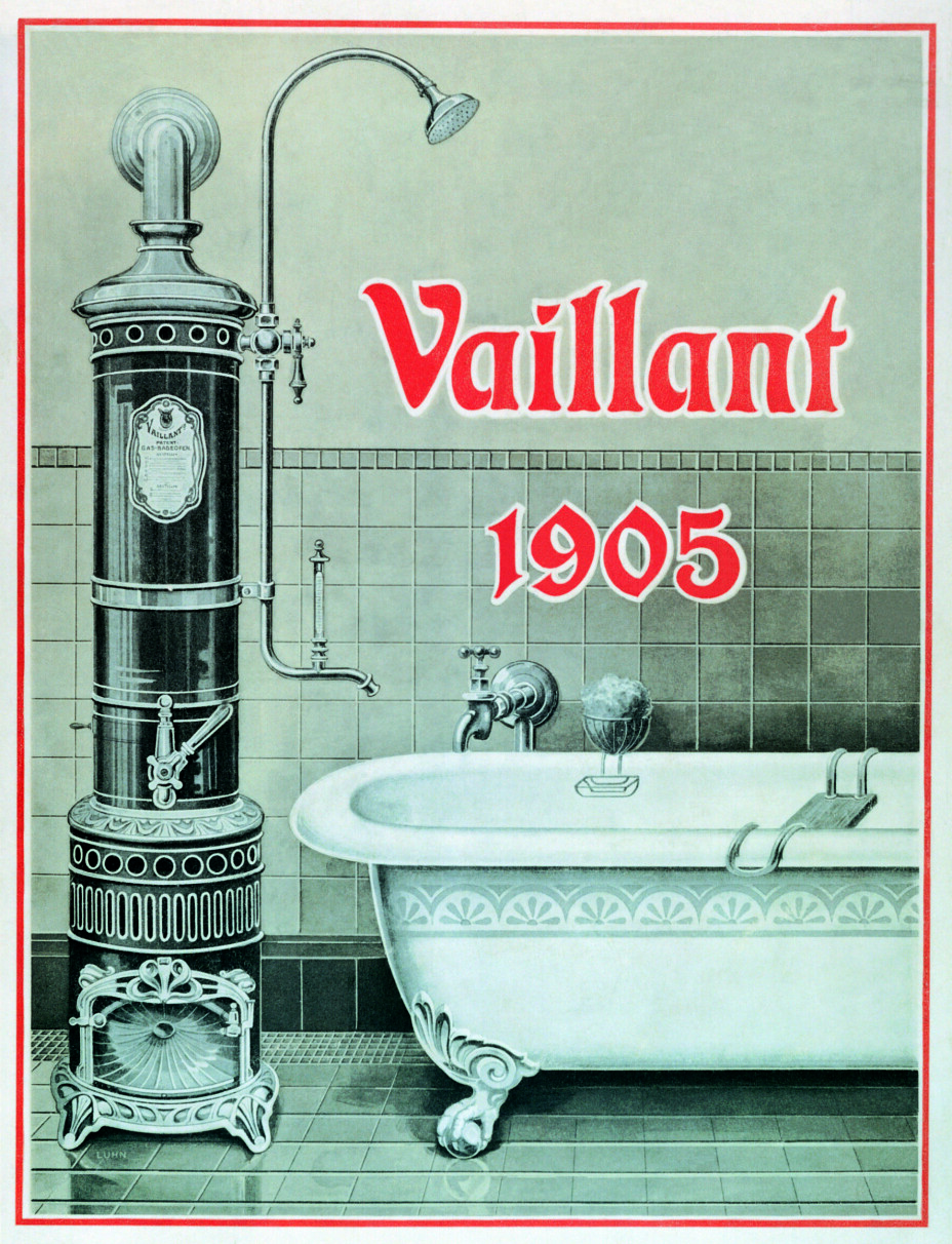 Gammel reklame for Vaillant