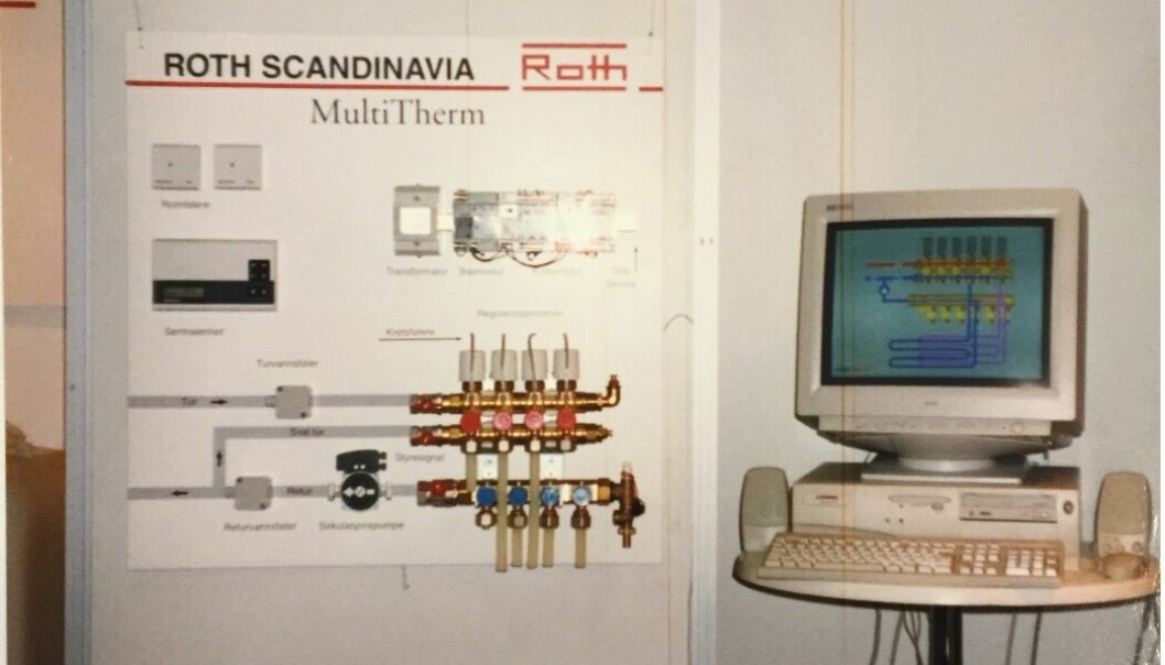 Bilde fra 2000 viser Multitermsystemet . Her var det mulig å styre vanntemperaturen på hver kurs.