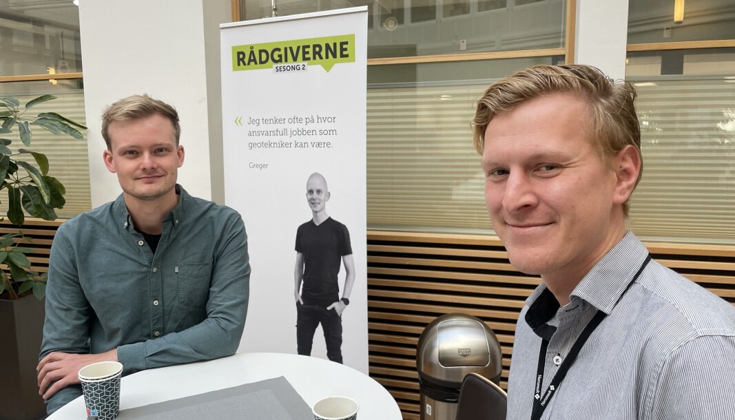 Fra høyre: Andreas Braathen og Kristian Rønning Fra høyre: Andreas Braathen og Kristian Rønning