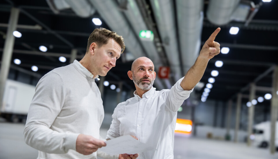 F.V: Henrik Sakshaug, utstilleransvarlig for VVS-dagene, og Thor-Jostein Egeland, daglig leder i NemiTek.